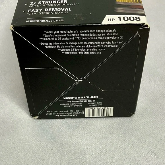 Brand New K&N Filters Performance HP-1008 Premium Oil Filter 20,000 Miles - Picture 6 of 8